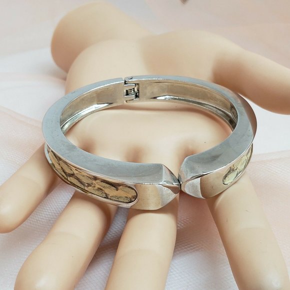 Stella & Dot Emerson Clamper Bangle Bracelet Snake - Picture 2 of 14